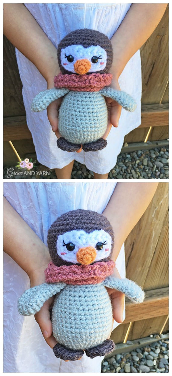 Mini Amigurumi Penguin Crochet Free Pattern - Crochet #Penguin; #Amigurumi; Free Patterns