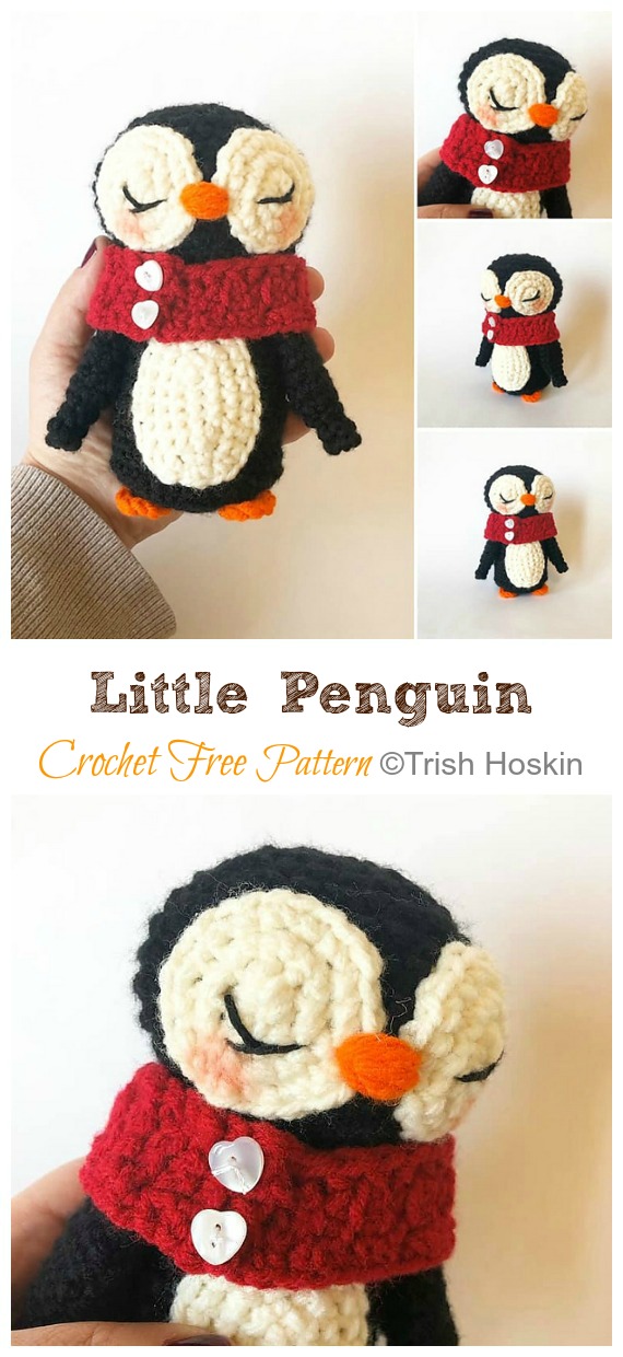 Amigurumi Little Penguin Crochet Free Pattern - Crochet #Penguin; #Amigurumi; Free Patterns