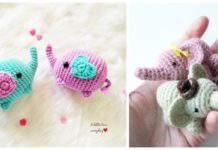 Amigurumi Tiny Elephant Crochet Free Patterns- #Amigurumi; #Elephant; Free Crochet Patterns