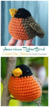 Amigurumi Robin Bird Crochet Free Patterns - Crochet & Knitting