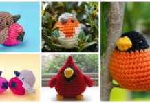 Amigurumi Robin Bird Crochet Free Patterns - Crochet #Bird; #Amigurumi; Free Patterns