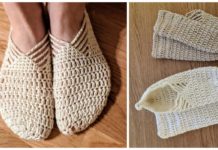 Women Sunday Ballet Slippers Crochet Free Pattern [Video] -#Crochet; Adult #Slippers; Free Patterns