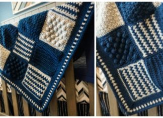 Stitch Sampler Blanket Crochet Free Pattern - #Granny; Square #Blanket; Free #Crochet; Patterns