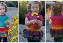 Toddler Ruffle Sweater Crochet Free Pattern - Kids Pullover #Sweater; Free #Crochet Patterns