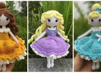 Amigurumi Princess Doll Crochet Free Patterns - Crochet #Dolls; #Amigurumi; Free Patterns