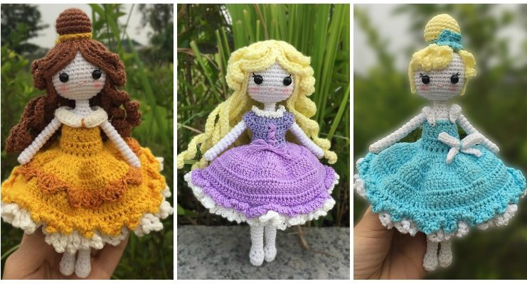 crochet princess doll