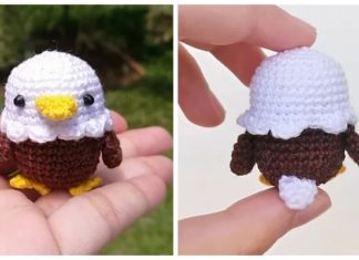 Amigurumi Baby Eagle Crochet Free Pattern - Crochet #Bird; #Amigurumi; Free Patterns