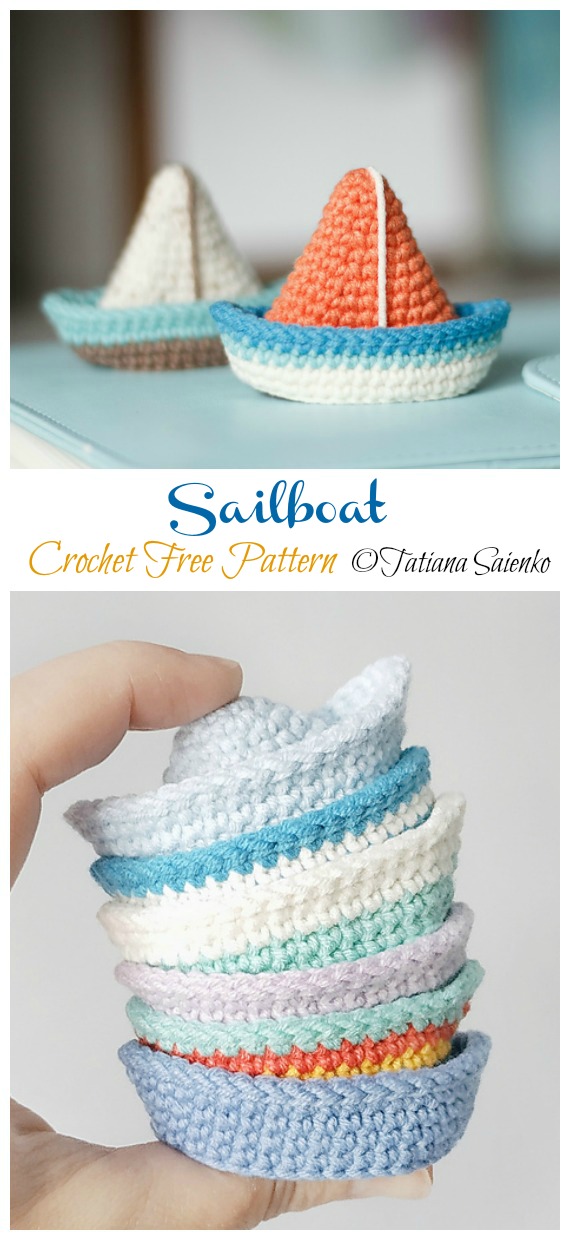 Amigurumi Sailboat Crochet Free Pattern