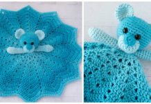 Bear Lovey Crochet Free Pattern - Baby #Lovey; #Blanket; Security Comforter Free #Crochet; Patterns