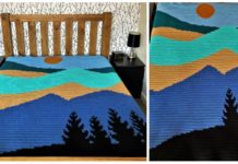 Big Mountains Blanket Crochet Free Pattern - Graphgan #Blanket; Free #Crochet; Patterns