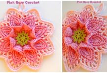 Calla Lily Flower Pot Holder Crochet Free Pattern - Hot Pad #Potholder; Free #Crochet; Pattern