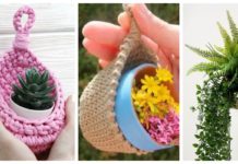 Hanging Teardrop Planter Pods Crochet Free Pattern- Hanging #Basket; Free #Crochet; Patterns