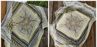 Pandemic Blanket Crochet Free Pattern - #Granny; Square #Blanket; Free #Crochet; Patterns