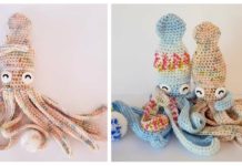 Amigurumi Hubble the Squid Crochet Free Pattern - Crochet #SeaLife; Toys #Amigurumi; Free Patterns