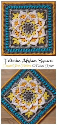 Felicitas Afghan Square Crochet Free Pattern - Crochet & Knitting