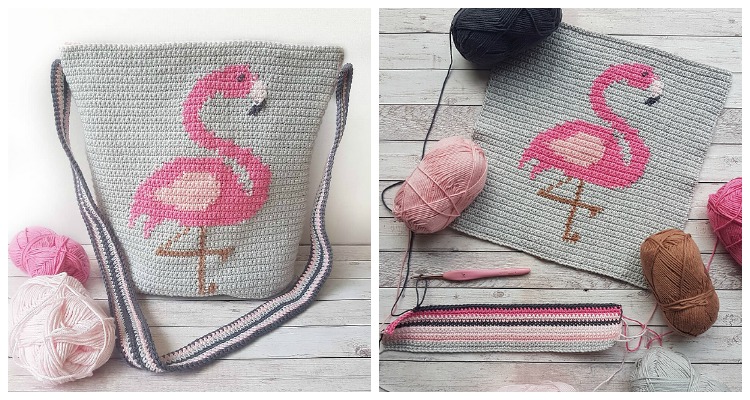 How To Add Lining To A Crochet Bag ~ Fabulous Flamingo Bag Part 2 - Crafty  Cruella