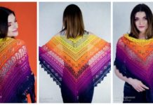 Flower Valley Shawl Crochet Free Pattern - Women Lace #Shawl; Free #Crochet; Patterns