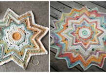 Mini Galaxy Blanket Crochet Free Pattern - Star #Blanket; Free #Crochet; Patterns