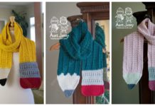 Pencil Scarf Crochet Free Pattern - Rectangle Long #Scarf; Free #Crochet; Patterns