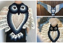 Pineapple Owl Shawl Crochet Pattern - Crochet #Pineapple; #Shawl; Free Patterns & Tutorials