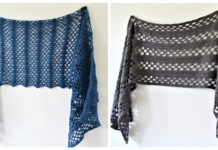 Rectangle Lace Shawl Crochet Free Pattern - Long Rectangle #Shawl; Free #Crochet; Pattern