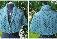 Enola Shawl Wrap Crochet Free Pattern - Women Lace #Shawl; Free #Crochet; Patterns