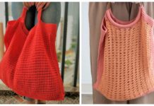 Large Summer Tote Bag Crochet Free Patterns - Tote #Bag; Free #Crochet; Patterns