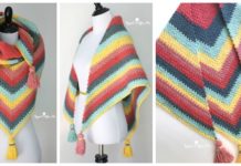 Moss Stitch Shawl Crochet Free Patterns