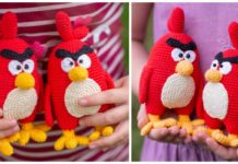 Amigurumi Angry Bird Crochet Free Pattern- Crochet #Bird; #Amigurumi; Free Patterns