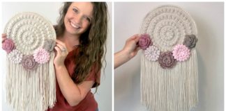 Boho Wall Hanger Crochet Free Pattern