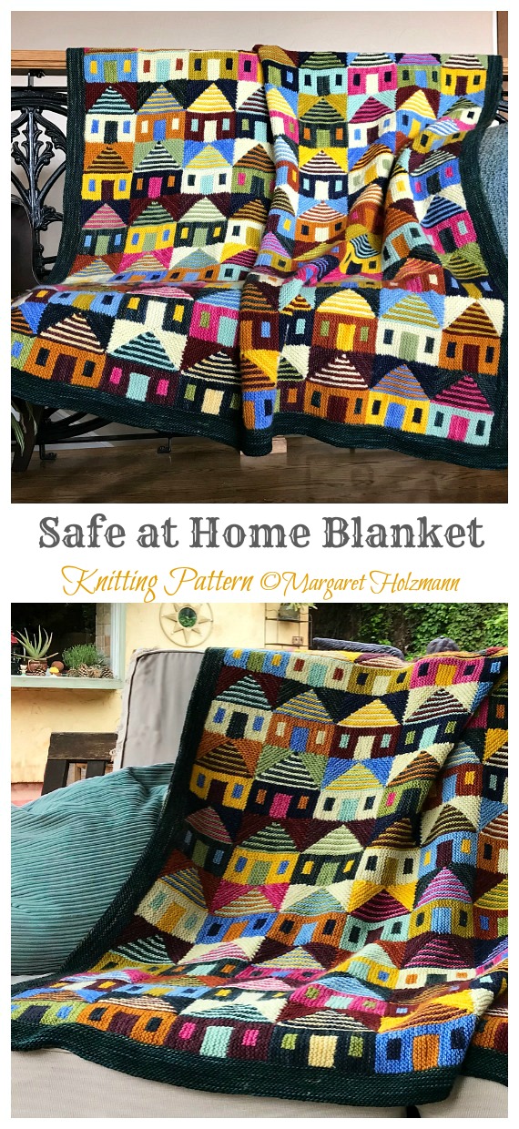 Safe at Home Blanket Knitting Pattern