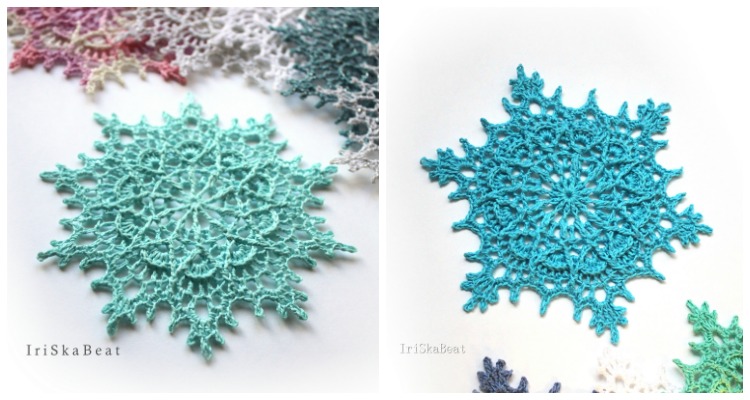 Ariel Snowflake Free Crochet Patterns - Crochet & Knitting