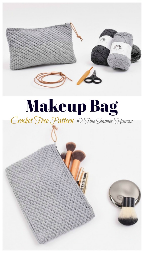 Simple Makeup Bag Crochet Free Patterns Crochet & Knitting