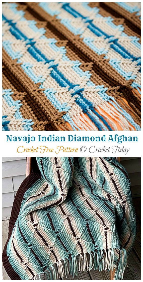 Free printable crochet navajo afghan pattern retvo