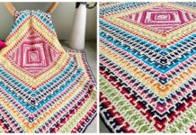 The Daisy Sampler Blanket CAL Crochet Free Pattern - #Mosaic; Blanket Free #Crochet; Pattern