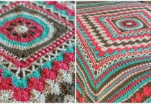 Better Together Blanket Crochet Free Pattern [Video]- #Granny; Square #Blanket; Free #Crochet; Patterns