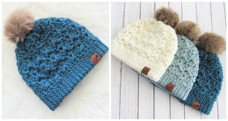 Chunky Jenna Beanie Hat Set Crochet Free Patterns - Crochet & Knitting