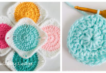 Circle Granny Square Crochet Free Pattern - #Granny; Square #Blanket; Free #Crochet; Patterns