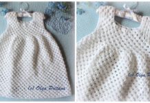 Simple Granny Stitch Dress Crochet Free Pattern - Girl #Dress Free #Crochet Patterns