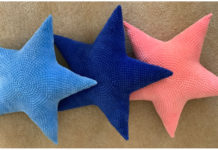 Star Pillow Crochet Free Patterns -Fun #Crochet Kids #Pillows Free Patterns