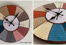 Wall Clock Crochet Free Pattern - Wall Home Decoration Free #Crochet Patterns