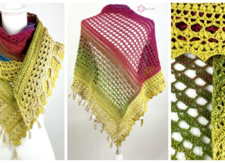 Dreamy Lattice Shawl CAL Crochet Pattern- Trendy Women #Shawl; #Crochet; Patterns