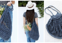 French Market Bag Crochet Free Pattern -#Crochet; Market Grocery #Bag;Free Patterns