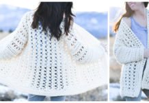 Light Oversized Cardigan Crochet Free Pattern - Lace #Cardigan; #Crochet; Free Patterns