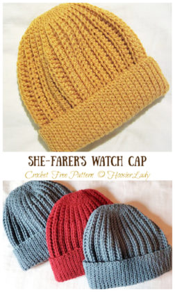 Seafarer's Cap Hat Crochet Free Pattern - Crochet & Knitting