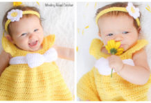 Simply Spring Baby Dress Crochet Free Pattern - Girl #Dress Free #Crochet Patterns