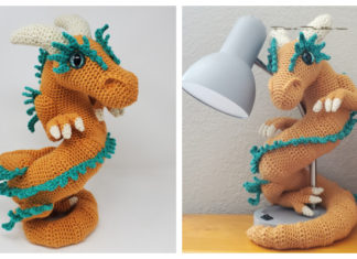 Celestial Dragon Crochet Free Pattern - Free #Amigurumi; #Dragon; Toy Softies Crochet Patterns