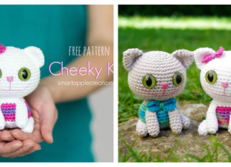 Amigurumi Cheeky Kitty Toy Crochet Free Pattern