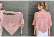 Bella Rosa Shawl Crochet Free Pattern [Video] - Trendy Women #Shawl; #Crochet; Patterns