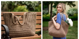 Cove Tote Bag Crochet Free Pattern - Tote #Bag; Free #Crochet; Patterns